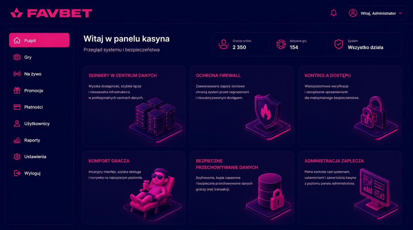  Serwery i bezpieczeństwo zaplecza kasyna