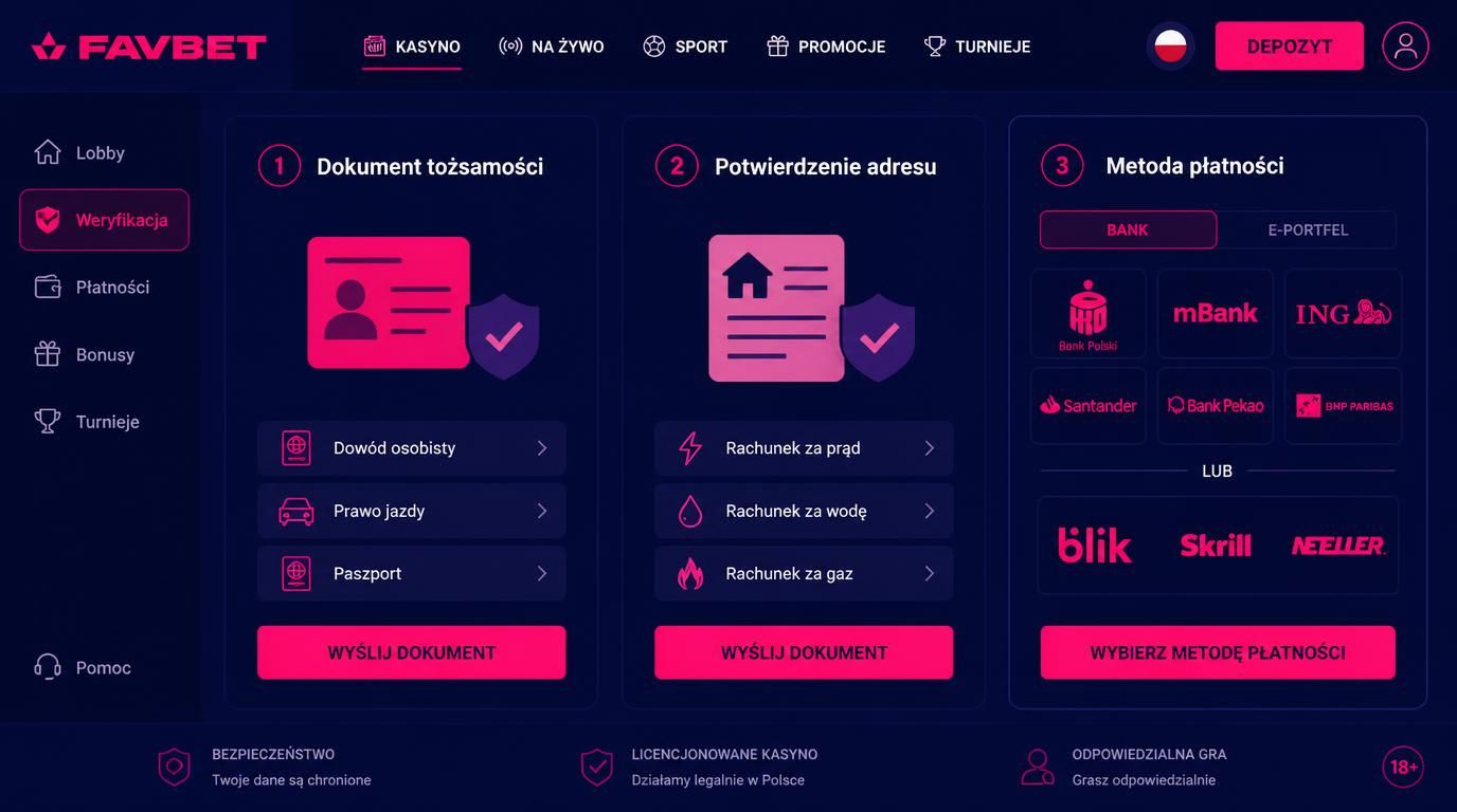  Lista dokumentów i metod płatności dla graczy z Polski 